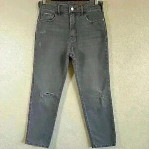 Anthropologie Pilcro High Rise Skinny Cropped Jeans Gray Womens Size 26